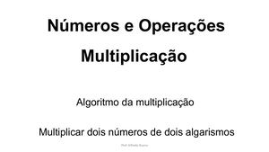 Números E Operações Multiplicação
