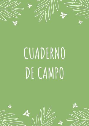 Cuaderno De Campo