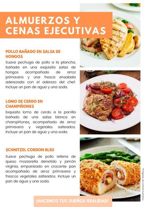 Sin Precios Almuerzos Y Cenas Ejecutivas