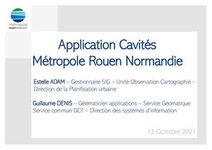 Application cavités