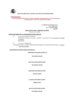 Solicitud certificación negativa de la seguridad social