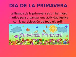 Dia De La Primavera Y Del Estudiante