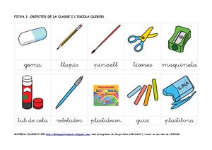 Fitxes Suport Lectoescriptura La Classe (Lletra Lligada)