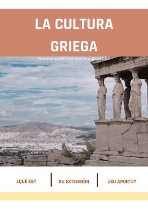 La Cultura Griega