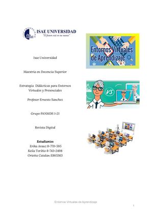 Entornos Virtuales De Aprendizajes