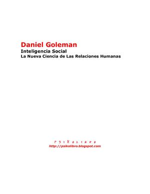 Daniel Goleman Inteligencia Social ( Pdfdrive )