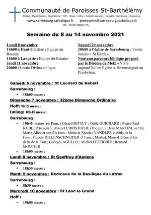 Bulletin Du 8 Novembre