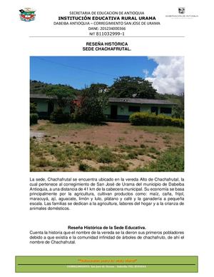 Reseña Histórica Chachafrutal