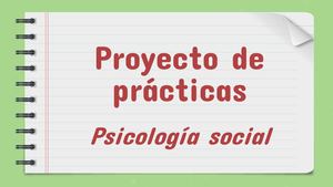 Proyecto Práctica  Psicología Social Parroquia San José de El Retiro