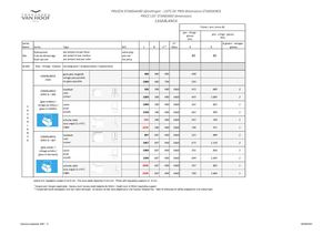 TARIFS VAN HOOF BACS 112021