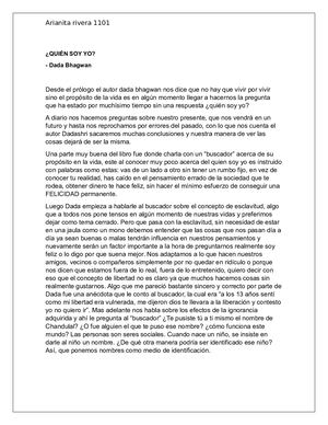 Ensayo Libro Quien Soy Yo