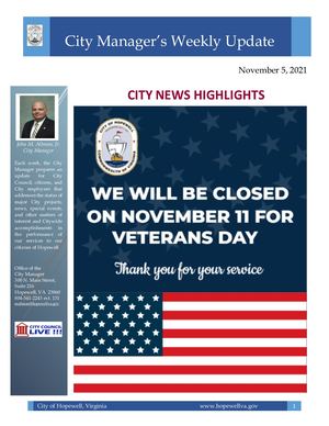 Weekly Update November Calaméo - Weekly Update November 5, 2021