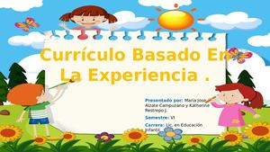 Curriculo Basado En La Experiencia