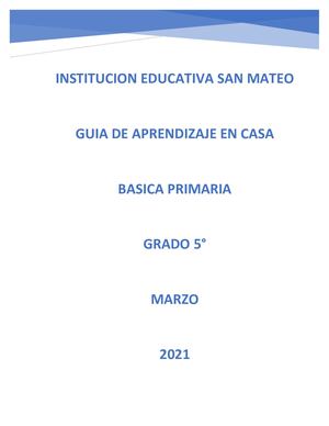 5° GUIA 2 PERIODO 1