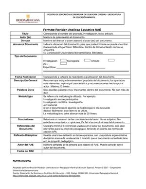 FORMATO RAE