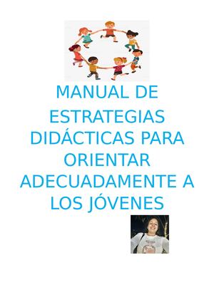 Manual De Estrategias Orientación Educacional