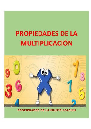 Propiedades Multiplicacion