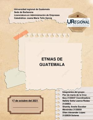 Sociologia De Guatemala Segundo Semestre