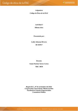 Actividad 3 Id365917 Codigo De Etica Ifac