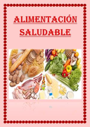Cartilla Alimentación Saludable