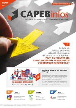 CAPEB Infos Novembre Décembre 2021