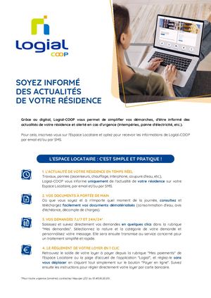 Plaquette Espace Locataire / RGPD