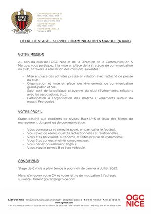 Stage Ogc Nice Service Communication&marque 1