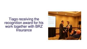 Tiago Prado and BRZ Insurance Receive "James O. Herrick Jr - Memorial Young Agent of the Year Award"