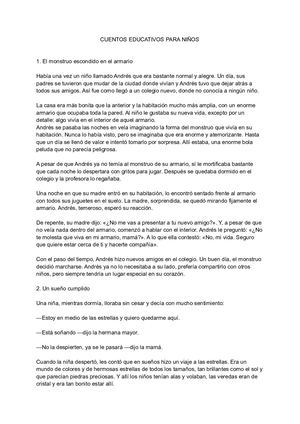 Cuentos Educativos Para Niños