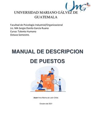 Manual De Descripcion De Puestos