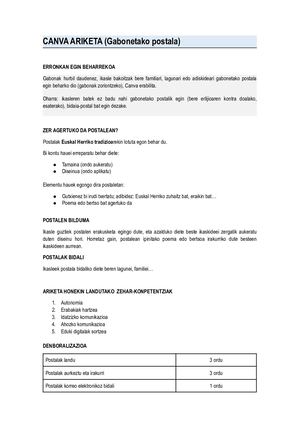 Ariketa Canva Gabonetako Postala