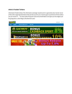 Freebet Tanpa Deposit 2021