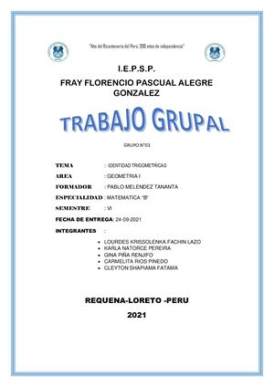 Identidades trigonométricas