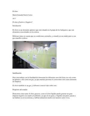 El Cloro MARIA FERNANDA OSORIO 10-1