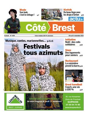 Côté Brest N°409, Journal du 10 au 16 novembre 2021