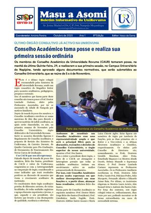 Boletim Informativo 8ed Outubro UniRovuma