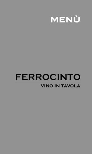 Menù Ferrocinto Vino in Tavola