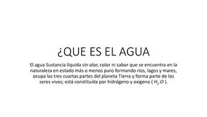Que Es El Water