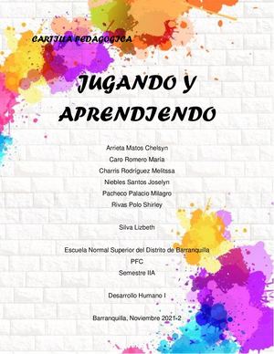 Cartilla Grupal Iia Estrategias Para Promover El Desarrollo Cognitivo Del Niño En Edad Escolar