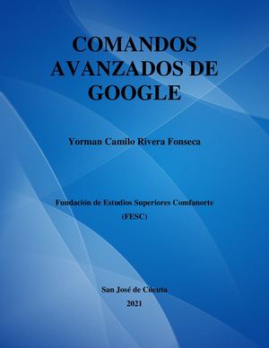 Comandos Avanzados De Google