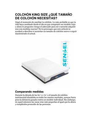 COLCHÓN KING SIZE QUÉ TAMAÑO DE COLCHÓN NECESITAS