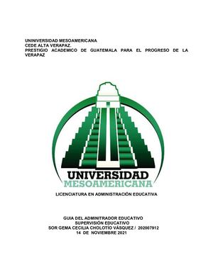 Portafolio General Supervisión Educativa Oficio