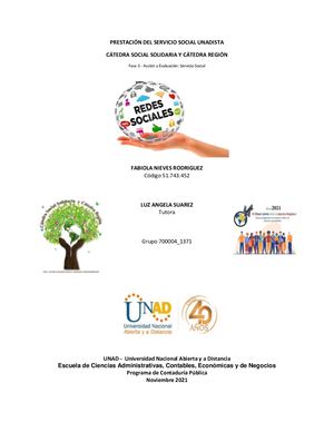 Folleto Servicio Social Unadista