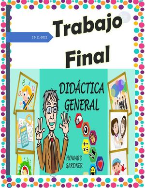 Trabajo Final Didáctica, Karen Julissa Tomás Yucuté.