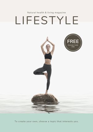 Healthy And Lifestyle Living Magazine Template