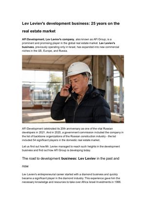 Lev Leviev, Diamonds And Net Worth