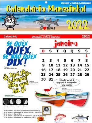 Calendário Manezinho 2022