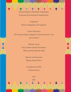 Normal Superior San Pedro Alejandrino Revista Melany Terminado
