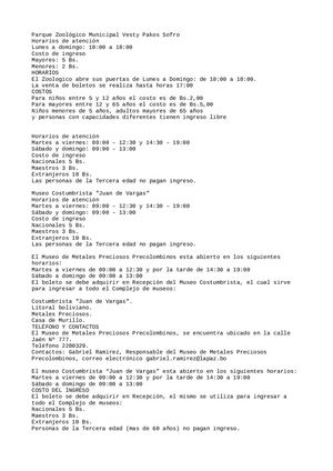 Museos EN LA PAZ BOLIVIA