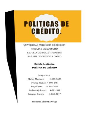 Politica De Credito